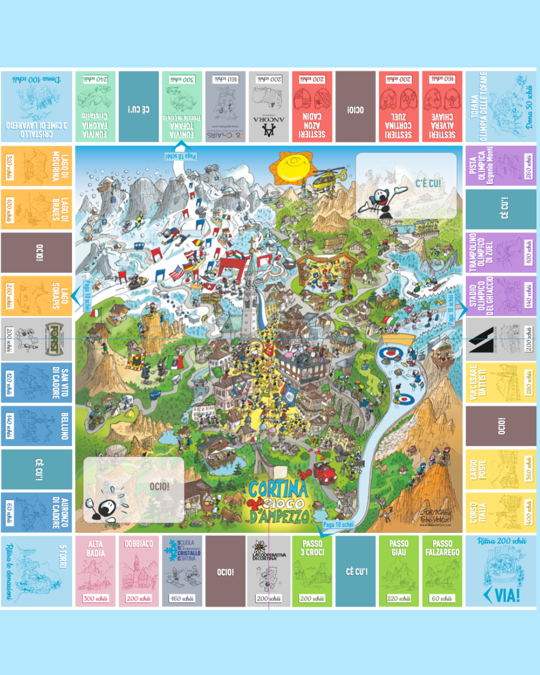 Cortina gioco D'Ampezzo